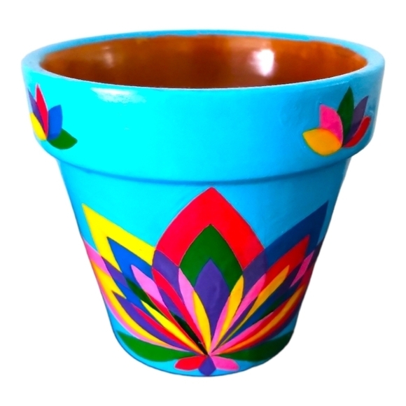 🎨Made to order🖌 Hand Painted Little Terracotta Pot handmade Planter Vase - Picture 2 of 16
